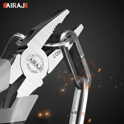 AIRAJ 6/8inchMultifunctional Diagonal Pliers Needle Nose Pliers Hardware Tools Universal Wire Cutters Electrician 3
