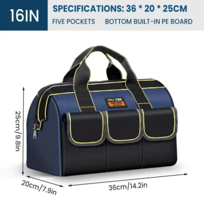 AIRAJ Multifunctional Tool Bag Oxford Cloth Electrical Bag Waterproof and Wear-Resistant Large Capacity Storage Bag 3