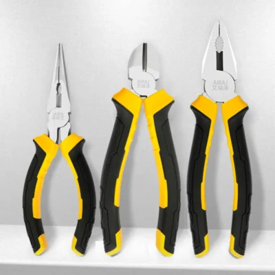 AIRAJ 6/8 Inch Wire Pliers Sharp Large Opening Stripping Pliers Industrial Grade Multifunctional Hardware Manual Tools 6