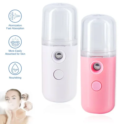 30ML Mini Facial Steamer Facial Sprayer USB Nebulizer Humidifier Moisturizing Hydrating Women Beauty Skin Care Tool 2