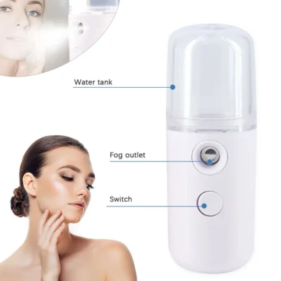 30ML Mini Facial Steamer Facial Sprayer USB Nebulizer Humidifier Moisturizing Hydrating Women Beauty Skin Care Tool 4