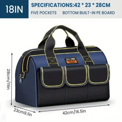 AIRAJ Multifunctional Tool Bag Oxford Cloth Electrical Bag Waterproof and Wear-Resistant Large Capacity Storage Bag 4