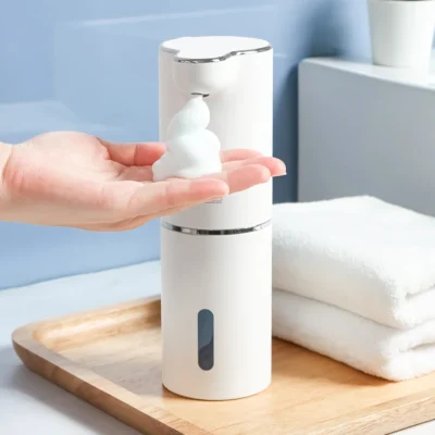Automatic Foam Soap Dispensers Bathroom Smart Washing Hand Machine With USB Charging White High Quality ABS Material 3
