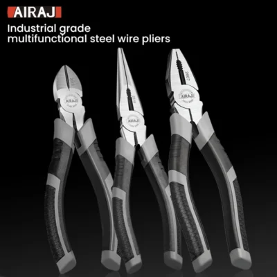 AIRAJ 6/8inchMultifunctional Diagonal Pliers Needle Nose Pliers Hardware Tools Universal Wire Cutters Electrician 2
