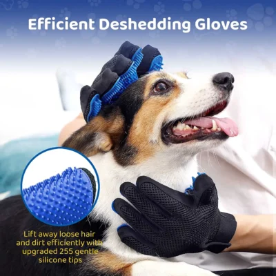 Pet Grooming Glove Gentle Efficient Pet Hair Remover Mitt Cat Accessories Pet Glove for Dogs Cats Pet Products Cat Supplies 2