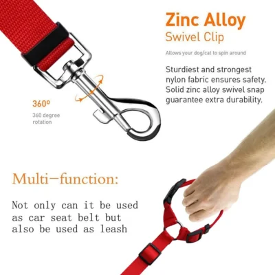 Pet Products Universal Practical Cat Dog Safety Adjustable Car Seat Belt Harness Leash Puppy Seat-belt Travel Clip Strap Leads 4