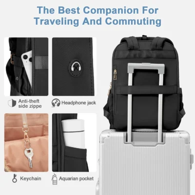 Backpacks for Women Purse Laptop Backpack for College Business Men Waterproof Suitcases Travel Backpack Aesthetic Bags for Women 6