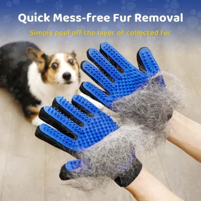Pet Grooming Glove Gentle Efficient Pet Hair Remover Mitt Cat Accessories Pet Glove for Dogs Cats Pet Products Cat Supplies 3