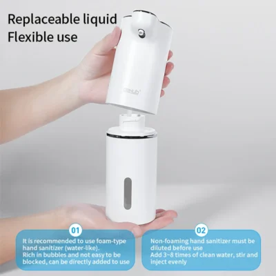 Automatic Foam Soap Dispensers Bathroom Smart Washing Hand Machine With USB Charging White High Quality ABS Material 4