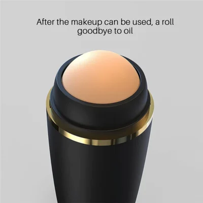 Face Oil Absorbing Roller Natural Volcanic Stone Massage Body Stick Makeup Face Skin Care Tool Facial Pores Cleaning Oil Roller 3