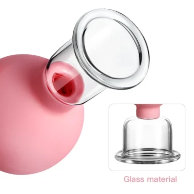 Rubber Face Massager Vacuum Cupping Face Skin Lifting Facial Cups Anti Cellulite Cup Anti-Wrinkle Cupping Therapy Facial Tool 5