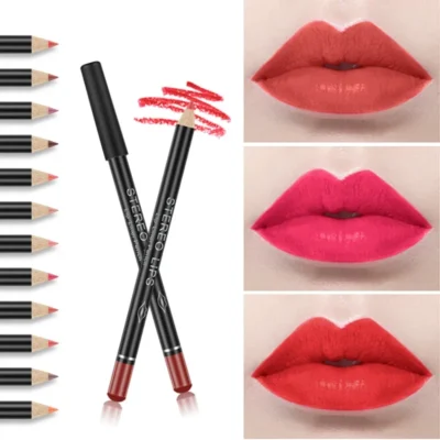 24 Color Matte Lipstick Pencil Long Lasting Lip Liner Velvet Lips Makeup Cosmetic Maquillaje Women Beauty Make Up Can Be Cut 3