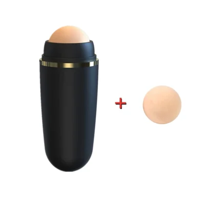 2 in1 Oil Absorbing Roller Natural Volcanic Stone Face Massage Body Stick Makeup Skin Care Tool Facial Pores Cleaning Oil Roller 4