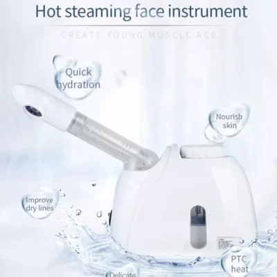 Ozone Facial Steamer Warm Mist Humidifier for Face Deep Cleaning Vaporizer Sprayer Salon Home Spa Skin Care Whitening 2