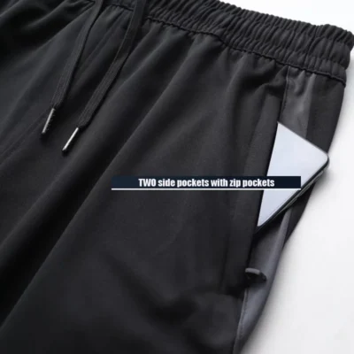 Men Sport Pants Running Pants With Zipper Pockets Soccer Training Jogging Sports Trousers Fitness Football Leggings Sweatpants 3