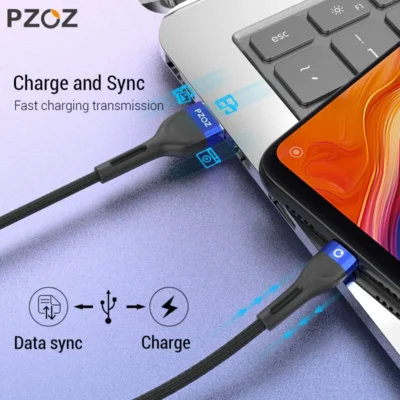 PZOZ Micro USB Cable Fast Charging Cord For Samsung S7 Xiaomi Redmi Note 5 Pro Android Mobile Phone MicroUSB Charger 3