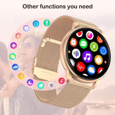 Bluetooth Call Smart Watch Women Custom Dial Steel Watches Men Sports Fitness Tracker Heart Rate Smartwatch For Android IOS G35 2