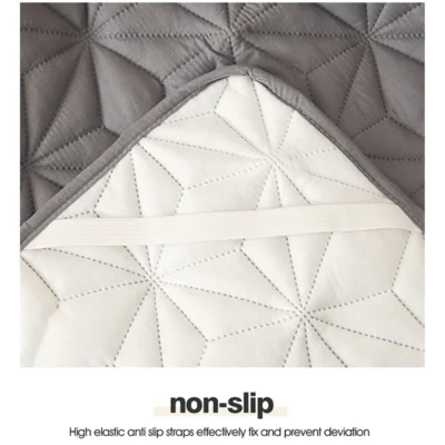 Waterproof Mattress Topper with Elastic Band Quilted Protector Pad Bedspread Winter Mattress Cover for Single/Double Bed 140/160 6