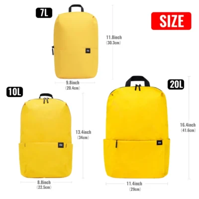 Original Xiaomi Mi Backpack 10L Waterproof Colorful Daily Leisure Urban Unisex Sports Travel Backpack For Men Women School Bag 6