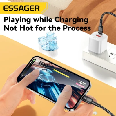 Essager USB C Cable For IPhone 14 13 12 11 pro Max XS 20W Fast Charging Cable Data Line Charger For iPad Mobile Phone Wire Cord 3