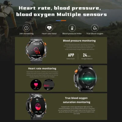 [2023] COLMI V68 1.43'' AMOLED Display Smartwatch 100 Sports Modes Compass Flashlight Men Military Grade Toughness Smart Watch 5
