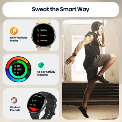 Zeblaze GTR 3 Pro Voice Calling Smart Watch AMOLED Display 316L Stainless Steel Fitness Smartwatch For Women 5