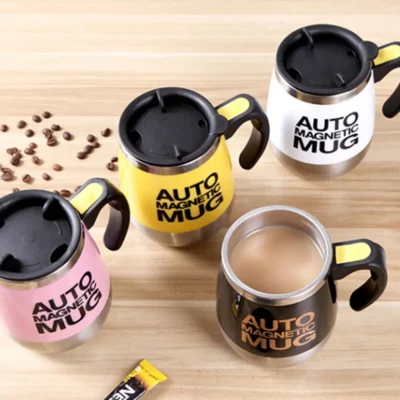 New Automatic Self Stirring Magnetic Mug Stainless Steel Coffee Milk Mixing Cup Creative Blender Smart Mixer Thermal Cups 4