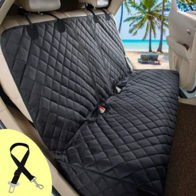 Dog Car Seat Cover Pet Travel Carrier Mattress Waterproof Dog Car Seat Protector With Middle Seat Armrest For Dogs 1