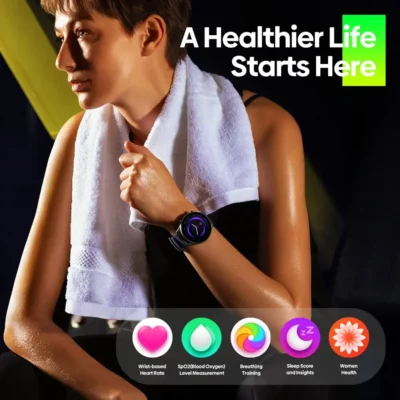 New Zeblaze Btalk 2 Lite Voice Calling Smart Watch Large 1.39 HD Display 24H Health Monitor 100 Workout Modes for Men 4