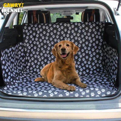 CAWAYI KENNEL Pet Carriers Dog Car Seat Cover Trunk Mat Cover Protector Carrying For Cats Dogs transportin perro autostoel hond 1