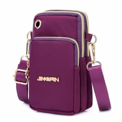 Casual Waterproof Nylon Crossbody Bags Women Messenger Shoulder Bag Female Small Cell Phone Handbags Purses Sports Pouch Bag 1