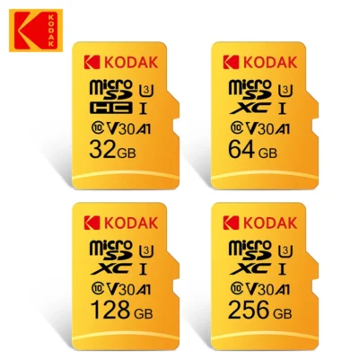Original KODAK 32GB 64GB 128GB 256GB Memory Card 64GB U3 4K Micro TF SD Card 64G SDHC Mini microsd UHS-I C10 TF Trans Flash card 2