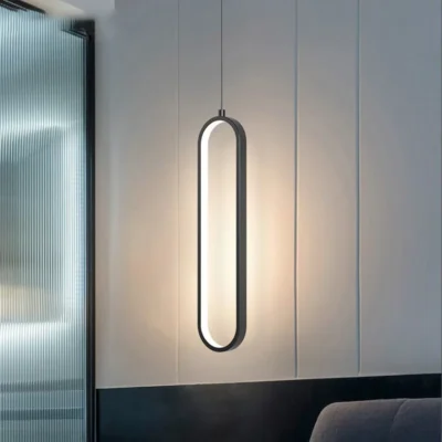 Modern Minimalist LED Pendant Light Chandelier For Bedroom Restaurant Living Room Gold Black Hanging Lamps Decoration Led Lustre 3