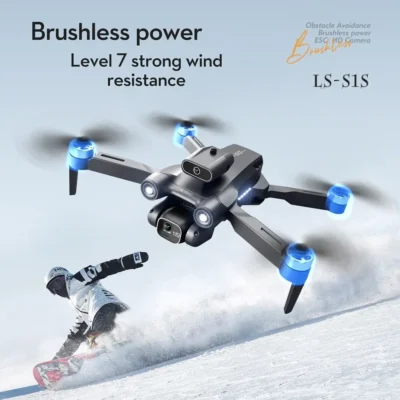 New S1S Brushless Drone 4k Profesional 8K HD Camera Obstacle Avoidance Aerial Photography Foldable Quadcopter RC Dron 2