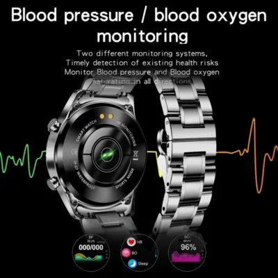 LIGE 2024 Smart Watch Men Full Circle Touch Screen Bluetooth Call Men Smartwatch Waterproof Sport Activity Fitness Watch+Box 5
