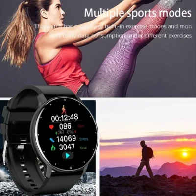 LIGE 2024 New Men Smart Watch Real-time Activity Tracker Heart Rate Monitor Sports Women Smart Watch Men Clock For Android IOS 6