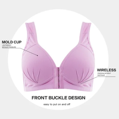 Plus Size Seamless Sexy Open Cup Bra for Maternity Clothes Pregnancy Women Front Closure Breastfeeding Underwear Nursing Bras 4