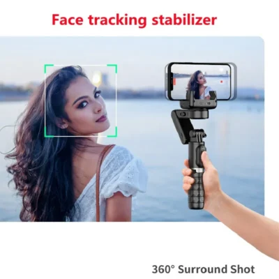 360 Rotation Following Shooting Mode Gimbal Stabilizer Selfie Stick Tripod Gimbal For iPhone Phone Smartphone Live Photography 3