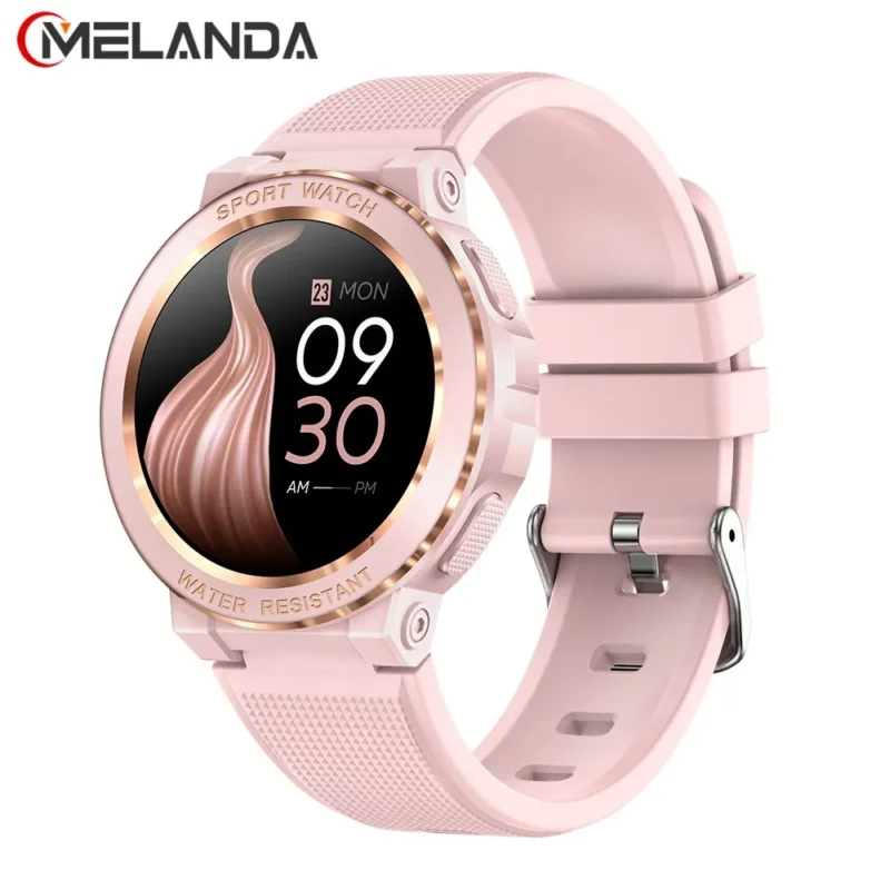 MELANDA Sport Smart Watch Women Bluetooth Call Smartwatch IP68 Waterproof Fitness Tracker Health Monitoring for IOS Android MK60 1