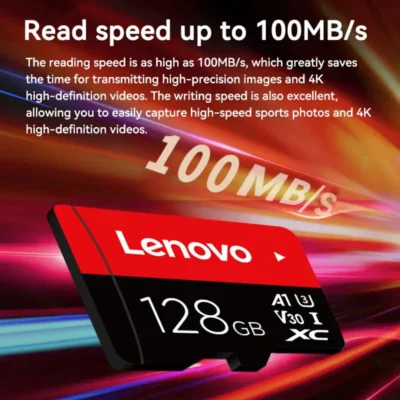 Lenovo Memory Card 512GB 256GB 128GB 64GB 32GB U3 V30 4K Full HD Micro TF Mini SD Card TF Memory Flash Card for Phone/Computer 4