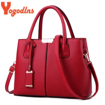 Yogodlns Famous Designer Brand Bags Women Leather Handbags New Luxury Ladies Hand Bags Purse Fashion Shoulder Bags 1