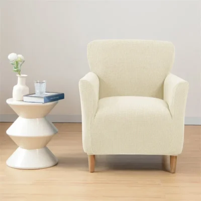Polar Fleece Tub Chair Cover Spandex Club Armchair Slipcovers for Living Room Elastic Single Sofa Covers Home Bar Counter Hotel 4
