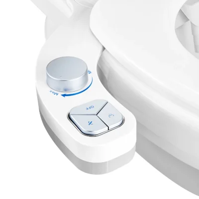 SAMODRA Black Button Bidet - Non-Electric Self Cleaning Bidet Water Sprayer Toilet Seat 6