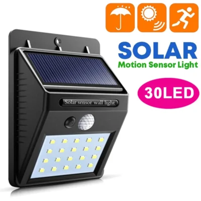 30 LED Solar Light PIR Motion Sensor Wall Light Outdoor Solar Lamp Waterproof Solar Powered Sunlight Street Lamp Garden Decor 1