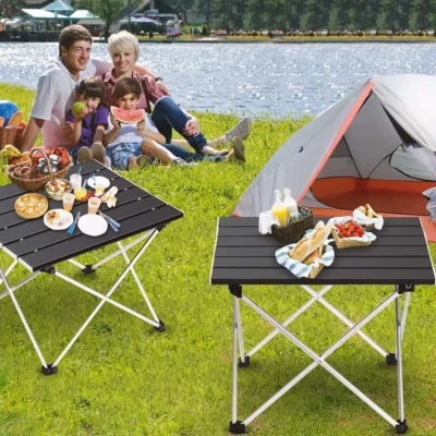 Ultralight Portable Folding Camping Table Foldable Outdoor Dinner Desk High Strength Aluminum Alloy For Garden Party Picnic BBQ 6