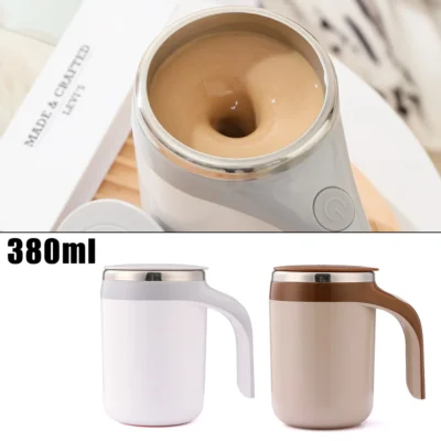 Lazy Smart Mixer Stainless Steel New Mark Cup Magnetic Rotating Blender Auto Stirring Cup Coffee Milk Mixing Cup Warmer Bottle 1