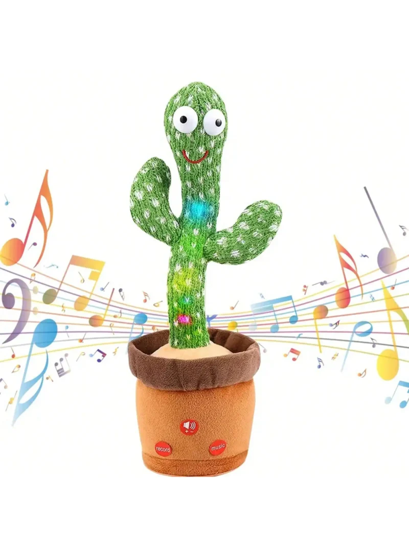 1pc-Dancing Talking Cactus Toys For Baby Boys And Girls, Singing Mimicking Recording Repeating What You Say Sunny Cactus Up Plus 1