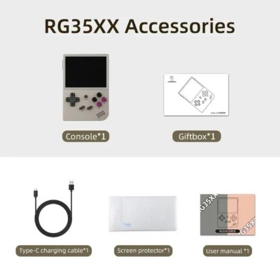 ANBERNIC RG35XX Updated Portable Retro Handheld Game Console 3.5-inch IPS HD Screen Children's Gift Linux Dual Systems GarlicOS 6