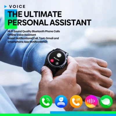 Zeblaze Vibe 7 Lite Voice Calling Smart Watch Large 1.47inch IPS Display 100+ Sports Modes 24H Health Monitor Smartwatch for Men 6