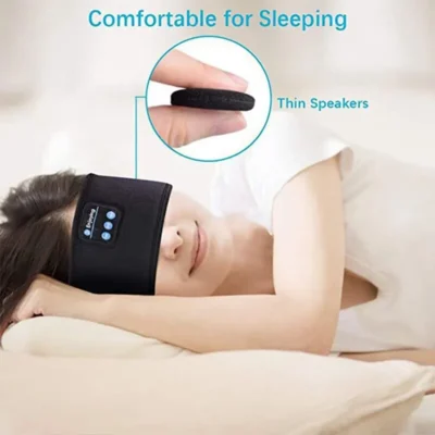 Fone Bluetooth Earphones Sports Sleeping Headband Elastic Wireless Headphones Music Eye Mask Wireless Bluetooth Headset Headband 2